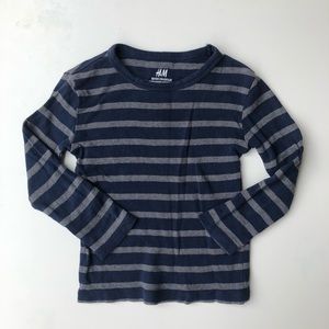 H&M Organic Cotton Striped Tee Shirt